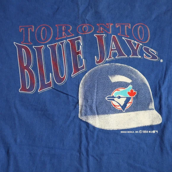 Vintage 1994 Toronto Blue Jays Baseball Shirt Size Large VTG MLB - Picture 2 of 4